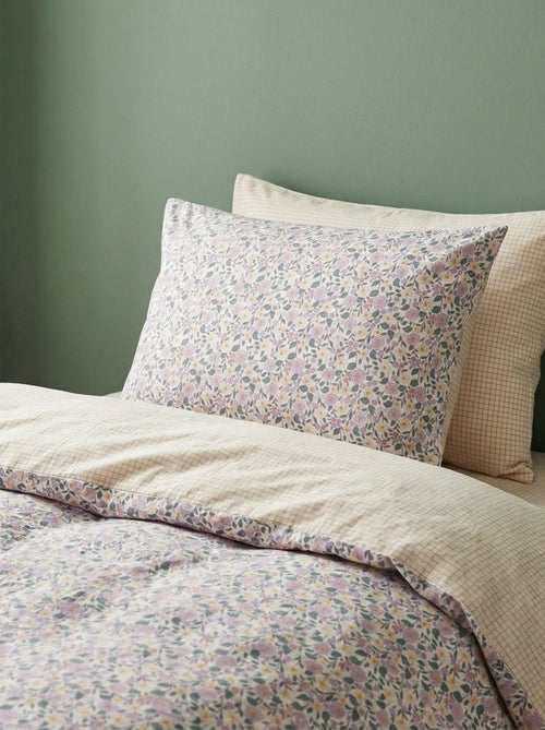 Parure de lit housse de couette (140 x 200cm)  + taie d'oreiller - 2 pièces - Kiabi