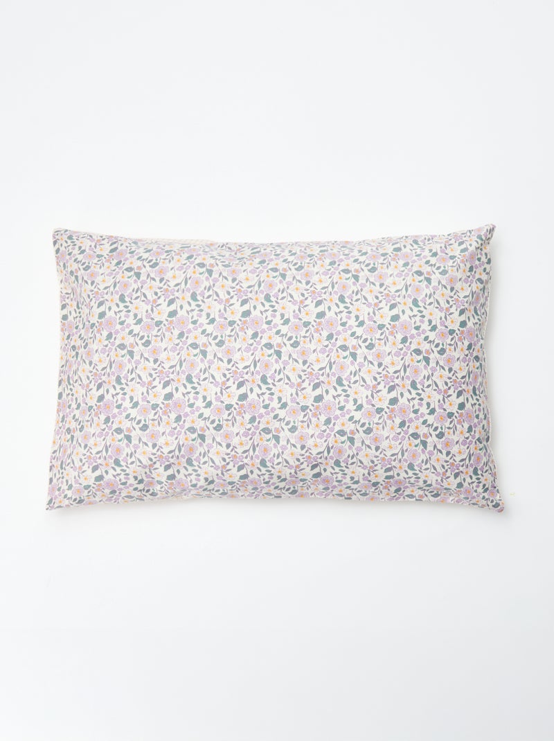 Parure de lit housse de couette (140 x 200cm)  + taie d'oreiller - 2 pièces Violet - Kiabi