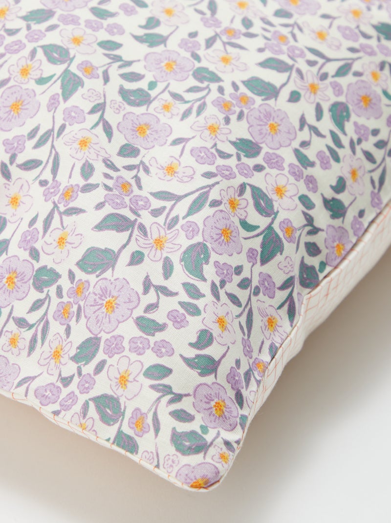 Parure de lit housse de couette (140 x 200cm)  + taie d'oreiller - 2 pièces Violet - Kiabi