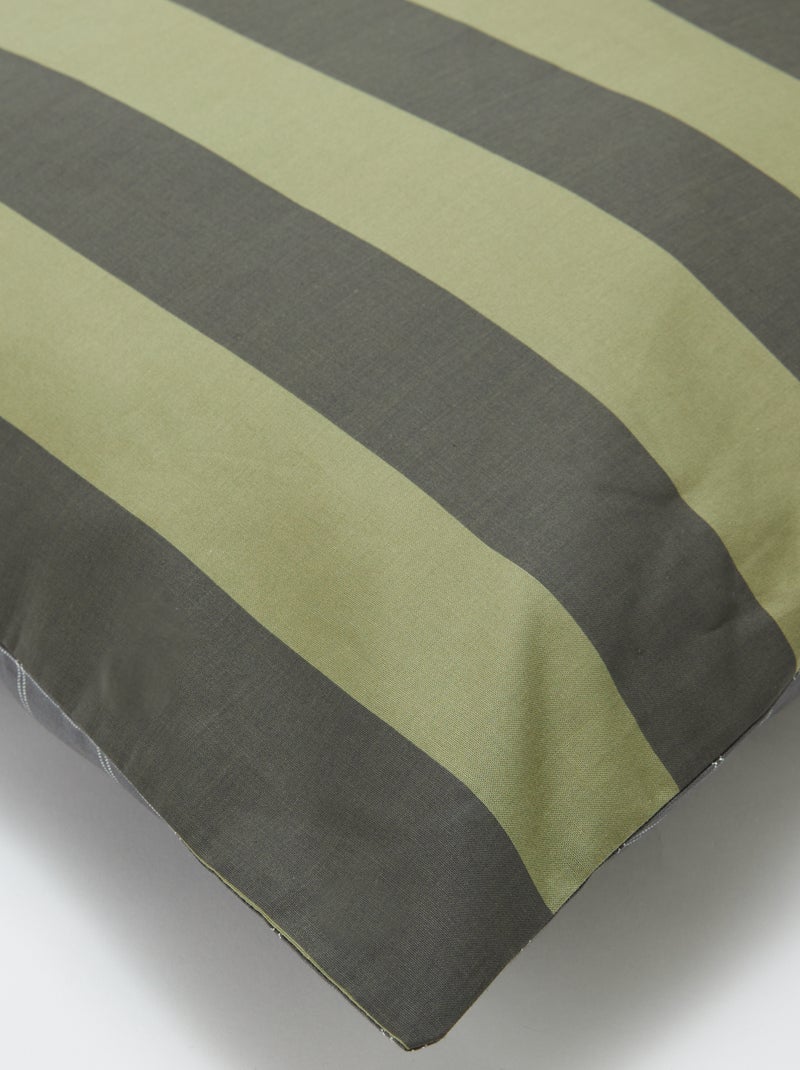 Parure de lit housse de couette (200 x 200 cm)  + taies d'oreiller - 2 pièces Gris - Kiabi