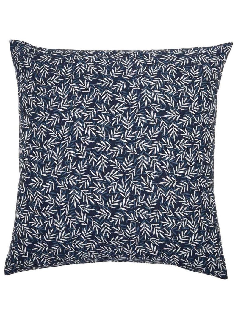 Parure de lit Housse de couette + taie carrée en lyocell, MARGOT Bleu Beige - Kiabi