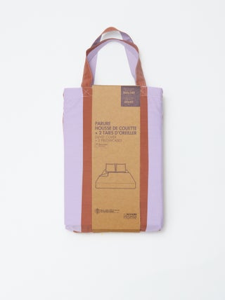 Parure de lit housse de couette + taies d'oreiller