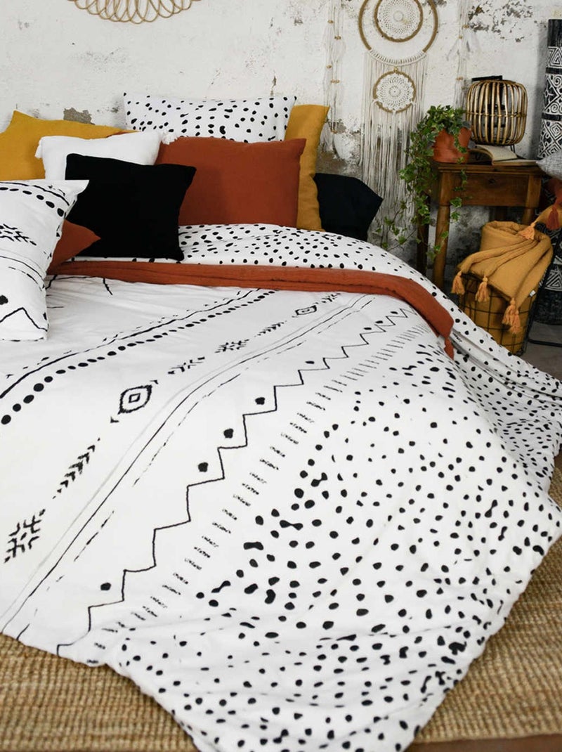 Parure de lit IKAT Blanc - Kiabi