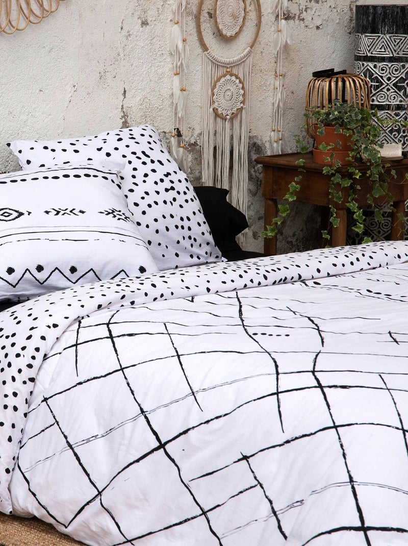 Parure de lit IKAT Blanc - Kiabi