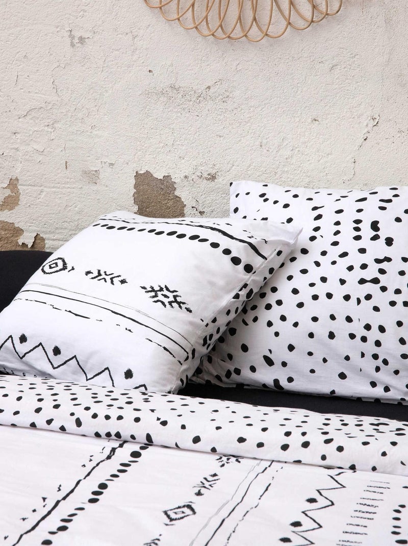 Parure de lit IKAT Blanc - Kiabi