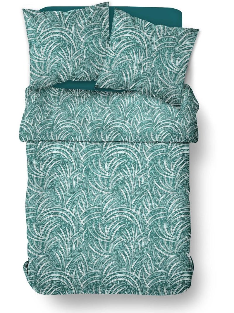 Parure de lit imprim? Floral coton SUNSHINE TIAGO Bleu - Kiabi