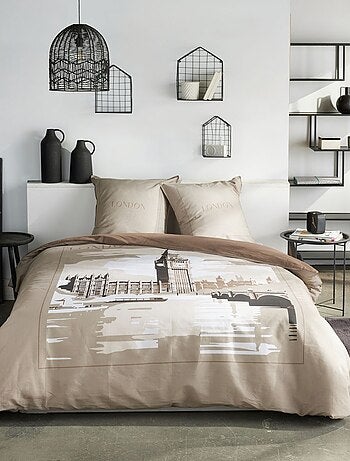 Parure de lit imprim? graphique coton JAVA BIG BEN