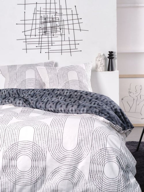 Parure de lit imprim? Graphique coton SUNSHINE LEO - Kiabi