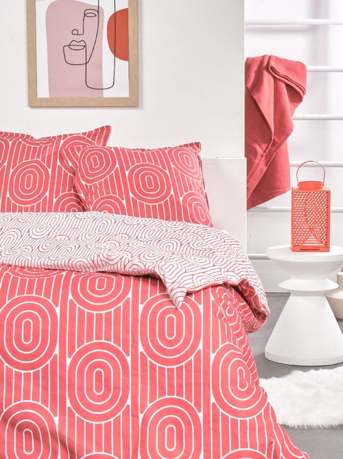 Parure de lit imprim? Graphique coton SUNSHINE VAL - Kiabi