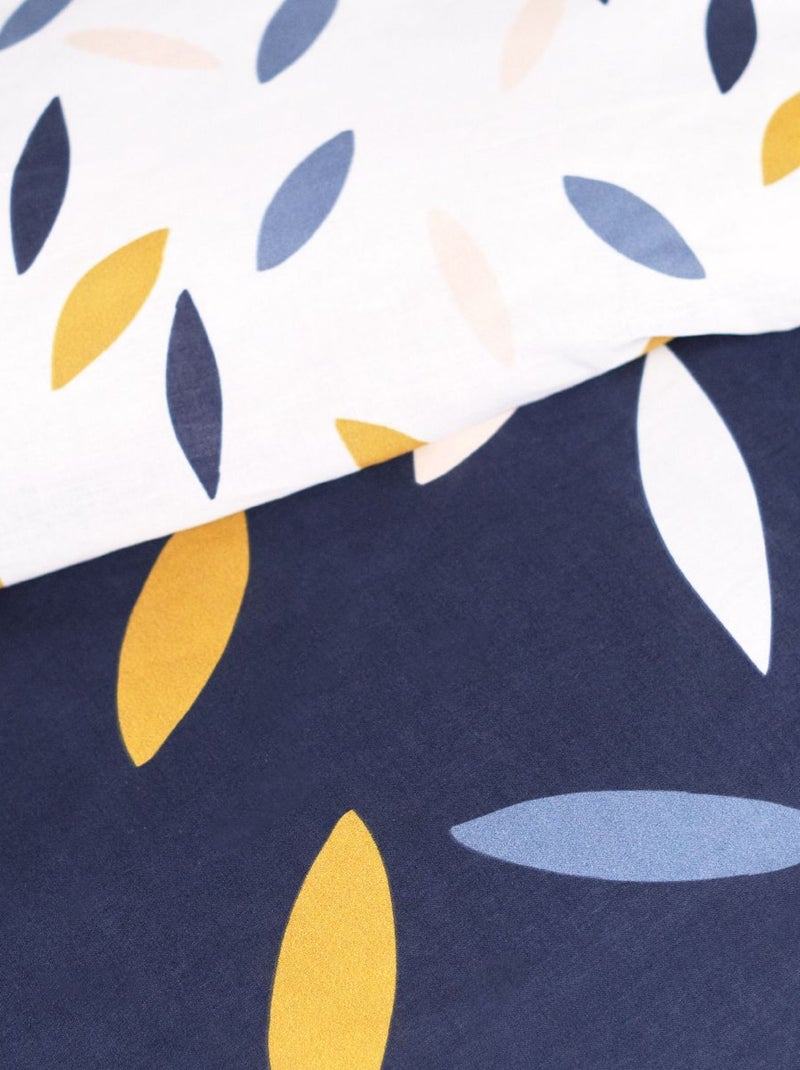Parure de lit imprim? Graphique coton SUNSHINE VANA Bleu - Kiabi