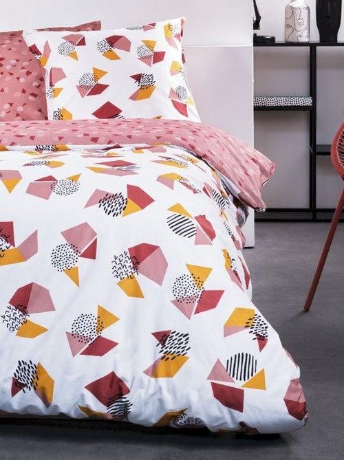 Parure de lit imprim? Pois coton SUNSHINE NINA - Kiabi