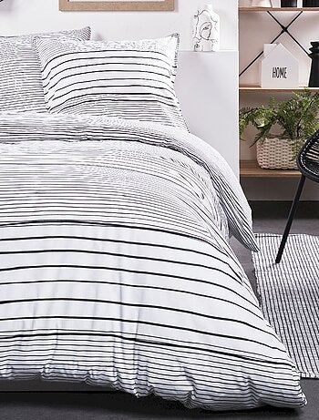 Parure de lit imprim? Uni coton SUNSHINE GEMMA