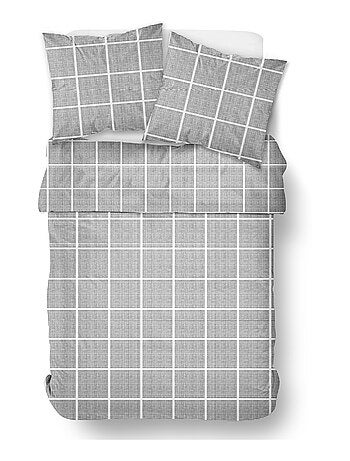 Parure de lit imprimé A carreaux coton FLANELLE