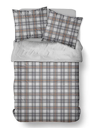 Parure de lit imprimé A carreaux coton FLANELLE