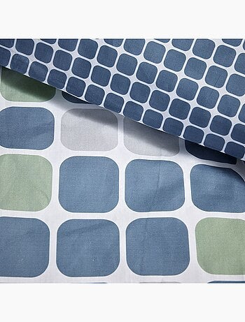 Parure de lit imprimé A pois Coton SUNSHINE HORTENSE