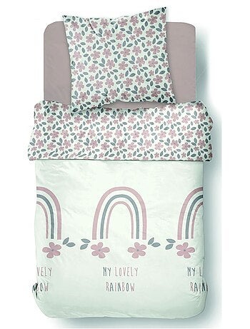 Parure de lit imprimé animalier coton HAPPY