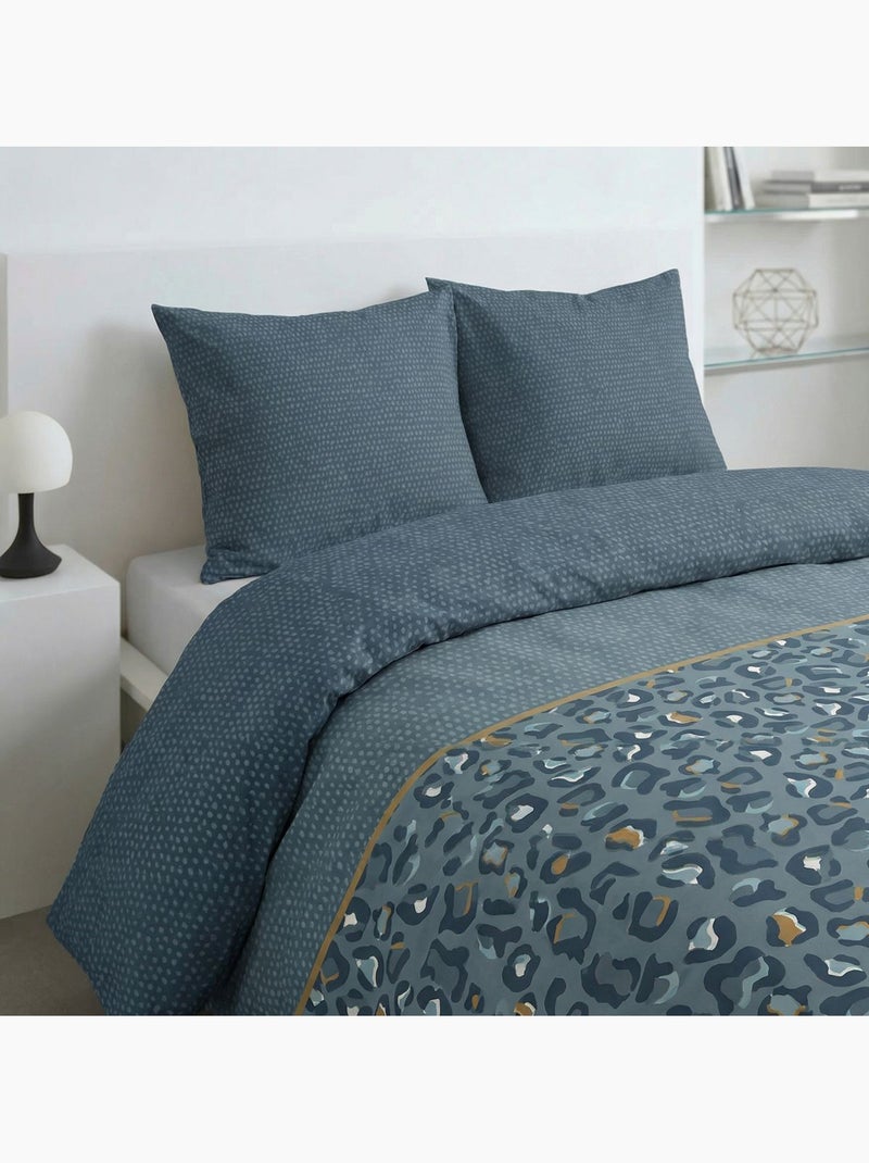 Parure de lit imprimé Animalier SUNSHINE ELISE Bleu - Kiabi
