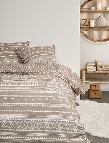 Parure de lit imprimé Ethnique coton FLANELLE