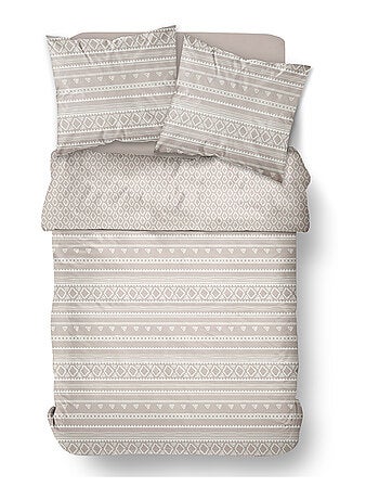 Parure de lit imprimé Ethnique coton FLANELLE