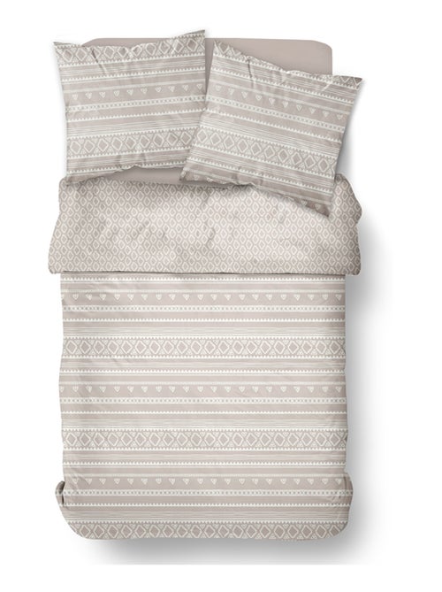 Parure de lit imprimé Ethnique coton FLANELLE - Kiabi