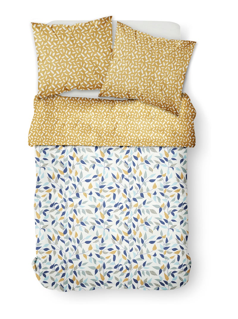 Parure de lit imprimé Ethnique coton SUNSHINE NAELLE Jaune - Kiabi