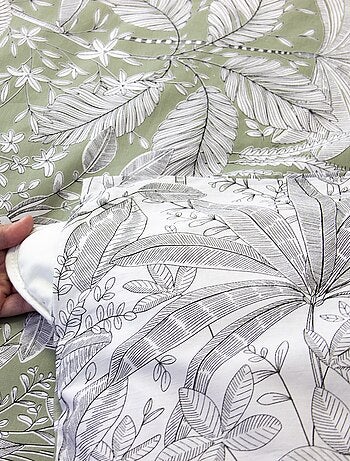 Parure de lit imprimé fleurs - 2 personnes