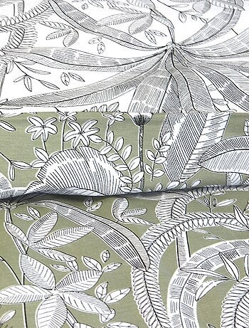 Parure de lit imprimé fleurs - 2 personnes