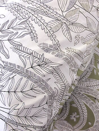 Parure de lit imprimé fleurs - 2 personnes