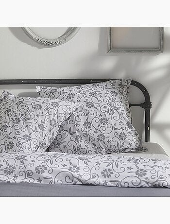 Parure de lit imprimé floral coton CHARME