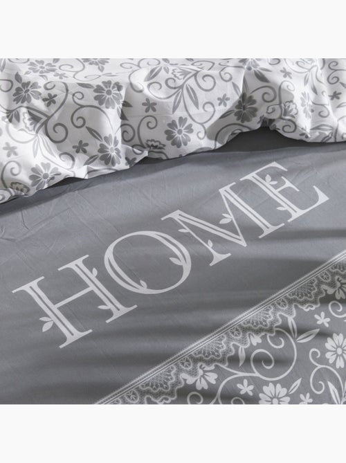 Parure de lit imprimé floral coton CHARME - Kiabi