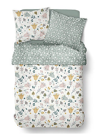 Parure de lit imprimé Floral coton FLANELLE