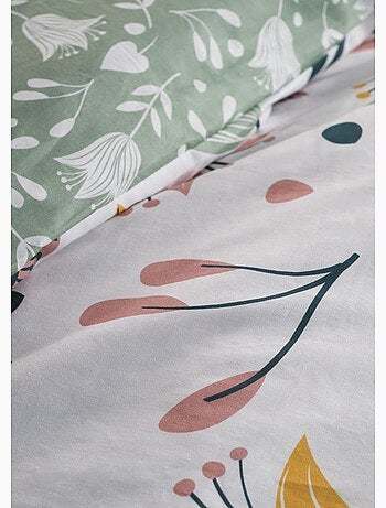 Parure de lit imprimé Floral coton FLANELLE
