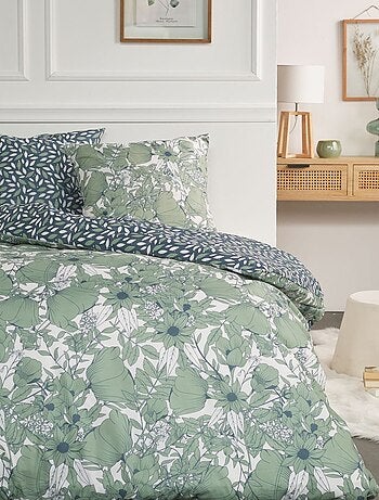 Parure de lit imprimé Floral coton FLANELLE