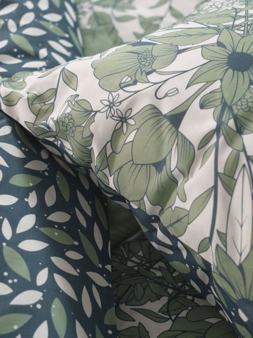 Parure de lit imprimé Floral coton FLANELLE - Kiabi