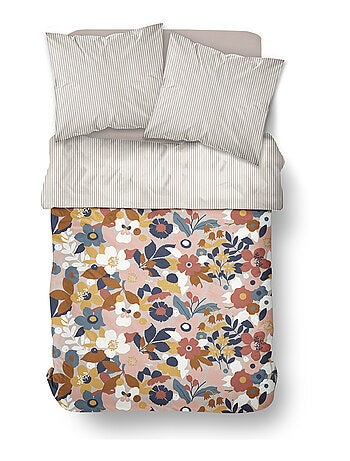 Parure de lit imprimé Floral coton SUNSHINE ADELE