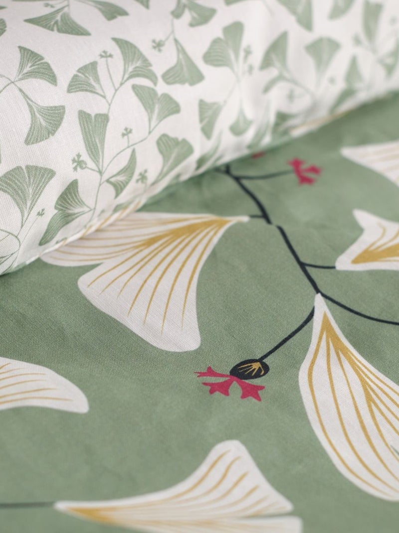 Parure de lit imprimé Floral coton SUNSHINE ADRI Vert - Kiabi