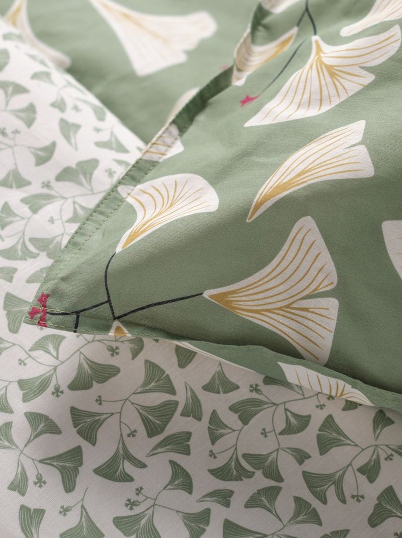Parure de lit imprimé Floral coton SUNSHINE ADRI Vert - Kiabi