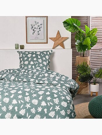 Parure de lit imprimé floral coton SUNSHINE AGATHE