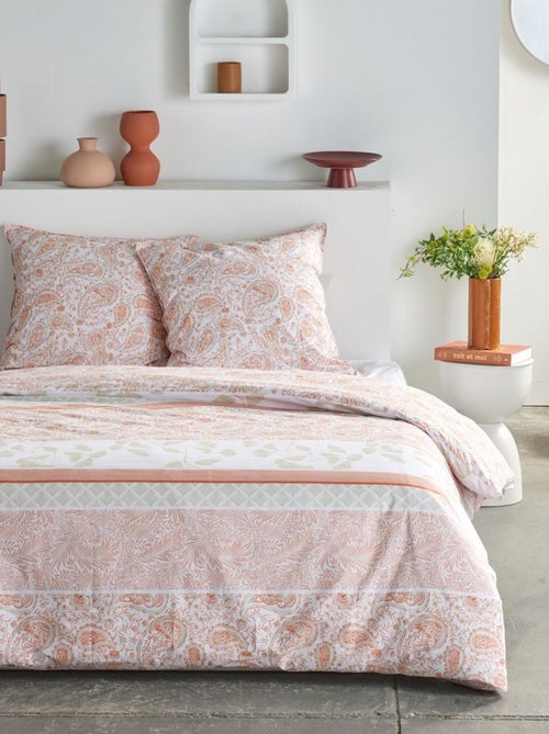Parure de lit imprimé Floral coton SUNSHINE ELAINE - Kiabi Parure de lit imprimé Floral coton SUNSHINE ELAINE - Kiabi