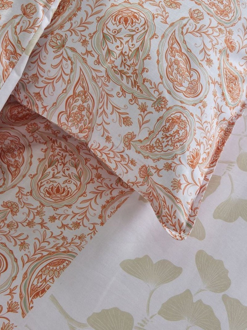 Parure de lit imprimé Floral coton SUNSHINE ELAINE Rose - Kiabi