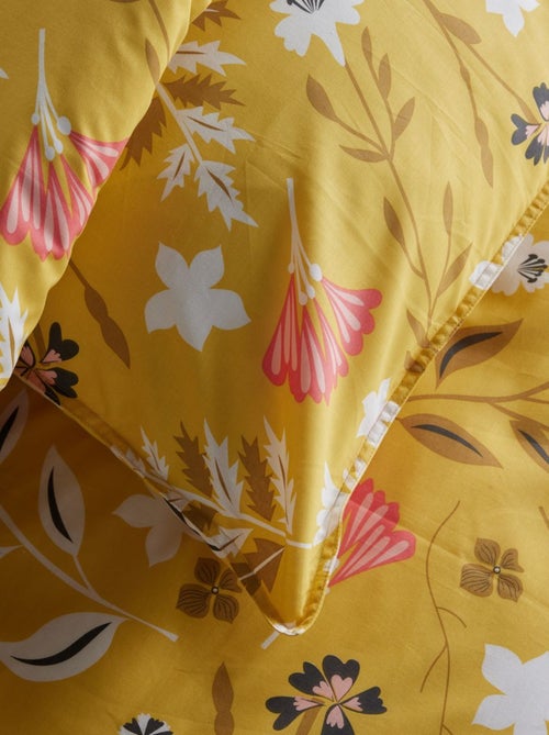 Parure de lit imprimé Floral coton SUNSHINE FAUSTINE - Kiabi