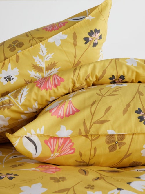 Parure de lit imprimé Floral coton SUNSHINE FAUSTINE - Kiabi
