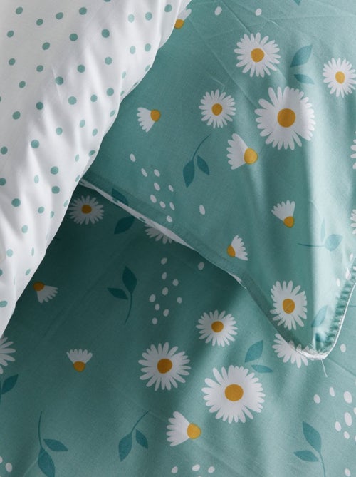 Parure de lit imprimé Floral coton SUNSHINE FELICY - Kiabi