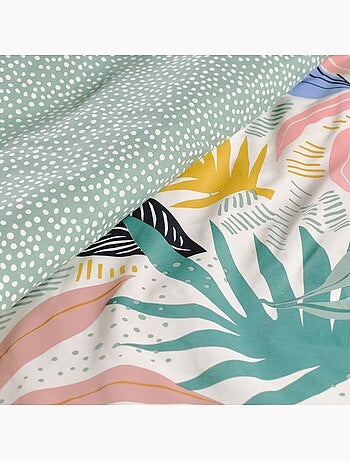 Parure de lit imprimé floral coton SUNSHINE FLORE