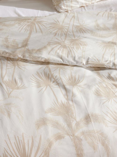 Parure de lit imprimé Floral coton SUNSHINE GANET - Kiabi