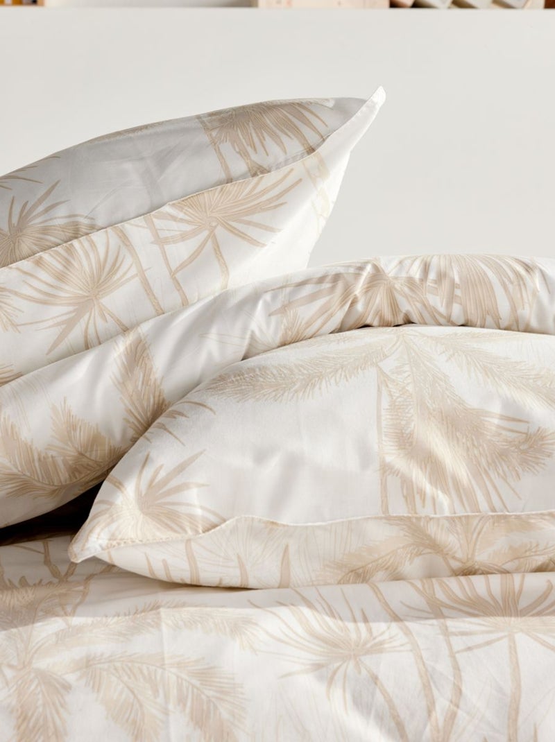 Parure de lit imprimé Floral coton SUNSHINE GANET Blanc - Kiabi