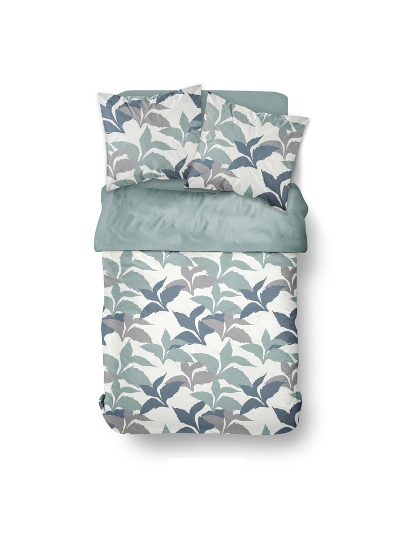 Parure de lit imprimé Floral Coton SUNSHINE GASTON Blanc - Kiabi