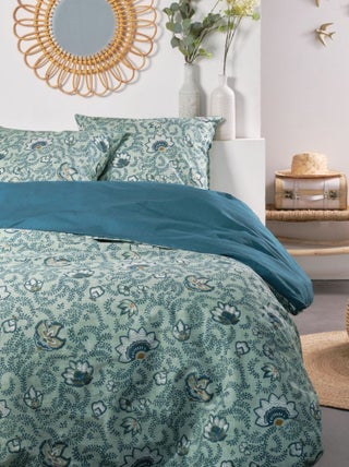Parure de lit imprimé Floral coton SUNSHINE ILONA