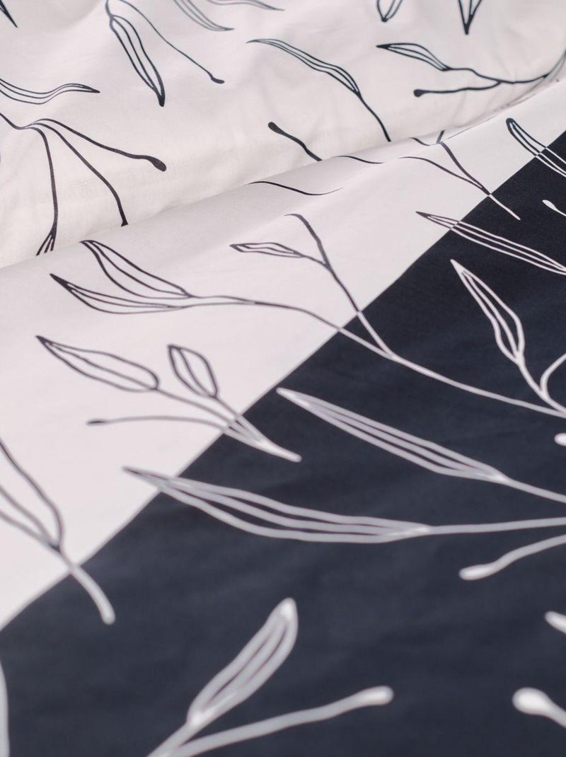 Parure de lit imprimé floral coton SUNSHINE JULES Blanc - Kiabi