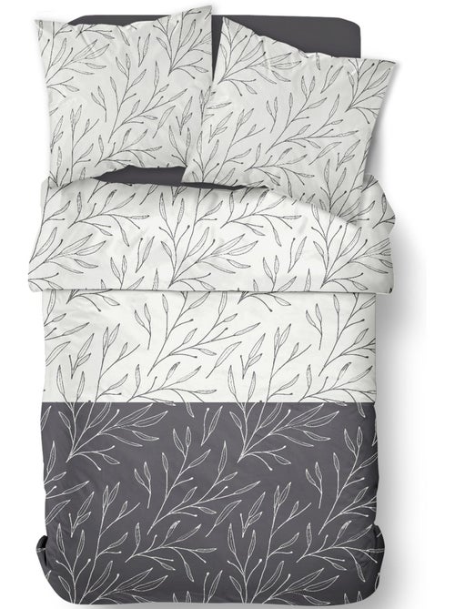Parure de lit imprimé floral coton SUNSHINE JULES - Kiabi